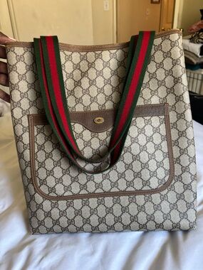 Vintage Gucci Tote Bag Sherry Line
Brown